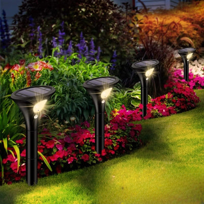 Borne Solaire Allée LED avec Détecteur de Mouvement