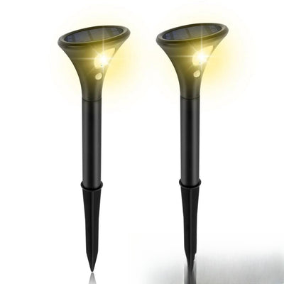 Borne solaire pour allée LED lumière blanc chaud 3000K