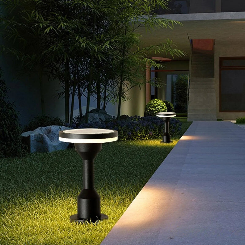 Borne Solaire Design de Jardin LED Extérieur Moderne