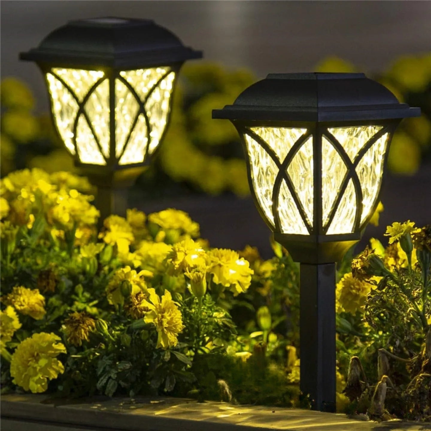 Borne Solaire de Jardin LED Balisage Extérieur Autonome