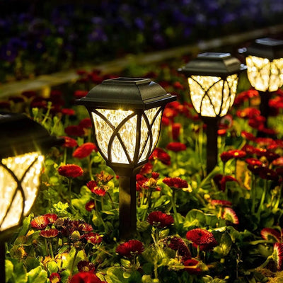 Borne Solaire de Jardin LED Balisage Extérieur Autonome