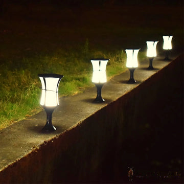 Borne Solaire Moderne LED Éclairage Extérieur Jardin