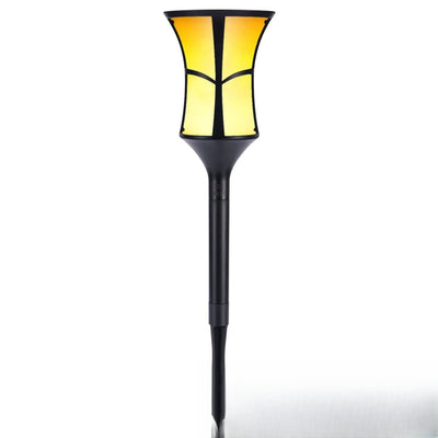 Borne Solaire Moderne LED Éclairage Extérieur Jardin Lumière Jaune
