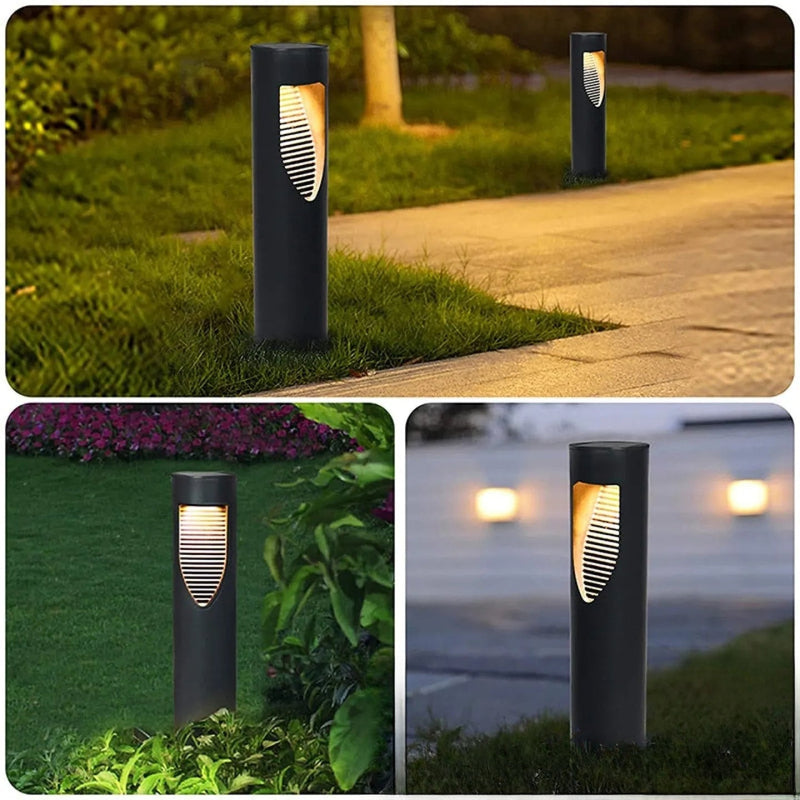 Borne LED solaire extérieure à planter jardin