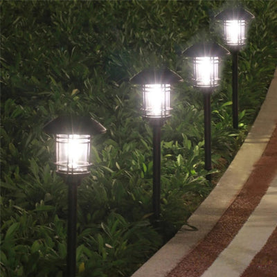 Borne Solaire LED de Jardin à Planter Extérieur