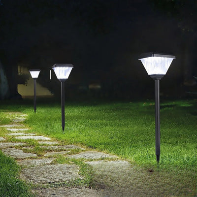 Borne Solaire Puissante LED Extérieure Jardin Allée