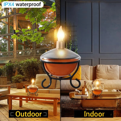 Bougie solaire étanche en ambiance extérieure et intérieure