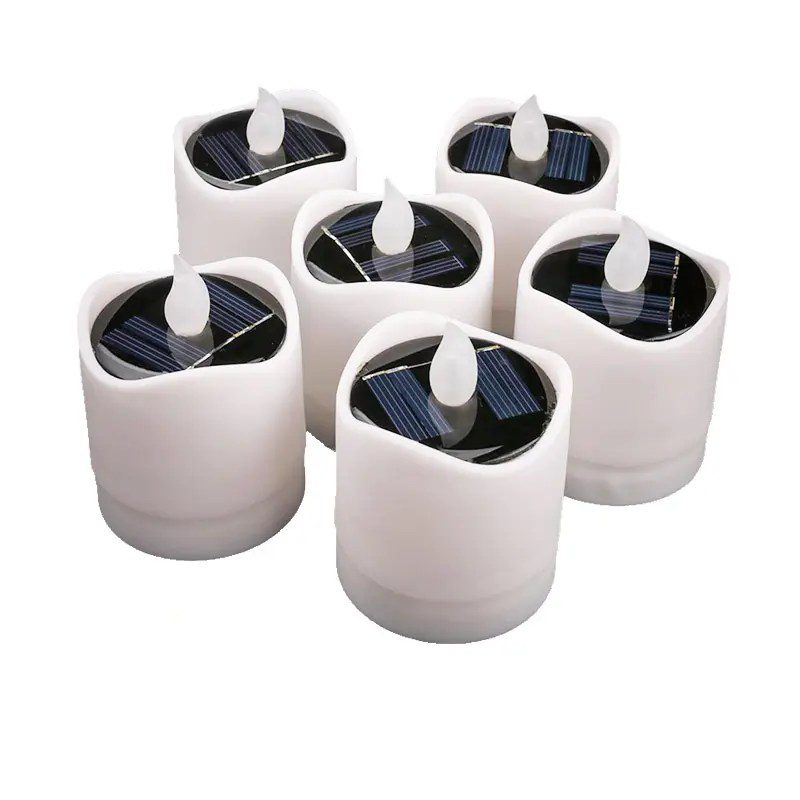 Bougie LED solaire pour extérieur