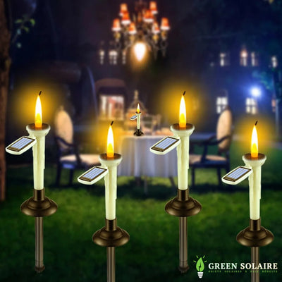 Bougie solaire jardin lumineuse