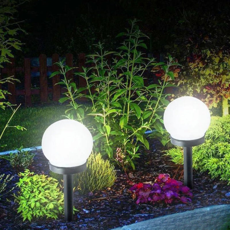 Boule lumineuse solaire décorative LED jardin lot de 6