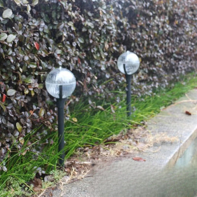 Piquets Solaires Boule de Couleur LED Jardin Décoratif