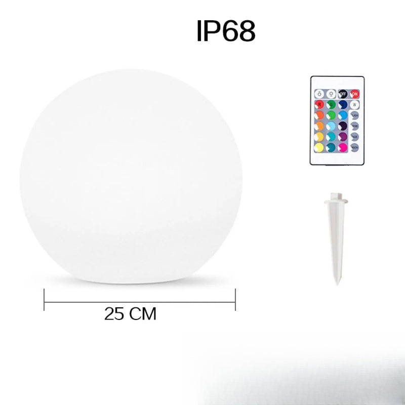 Boule Lumineuse Solaire Couleur Changeante LED Jardin