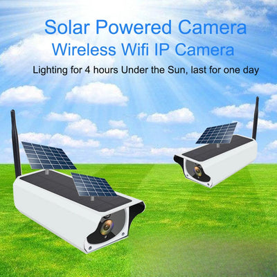 Caméra solaire WiFi IP sans fil installée en extérieur