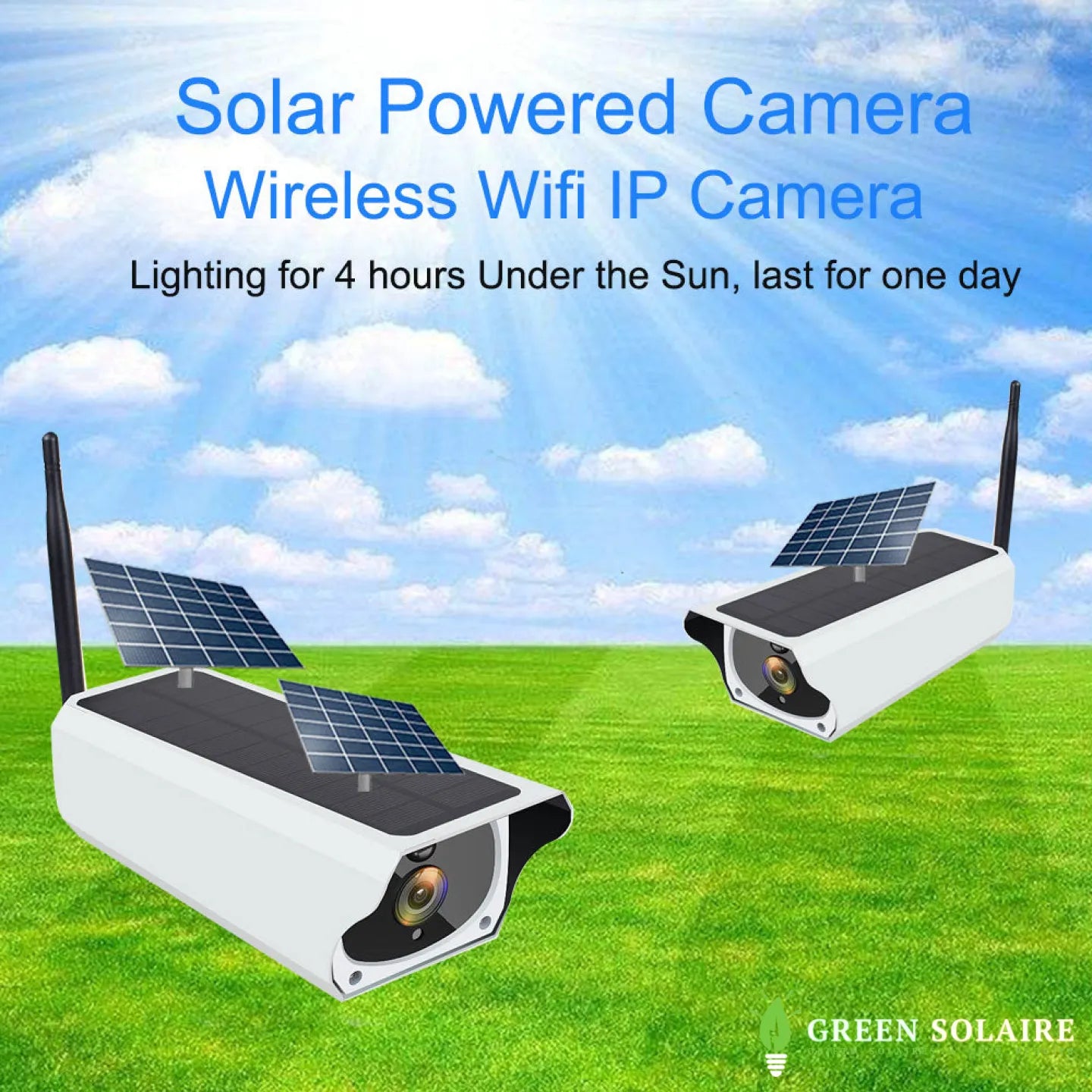 CAMÉRA SOLAIRE WIFI IP 1080P HD