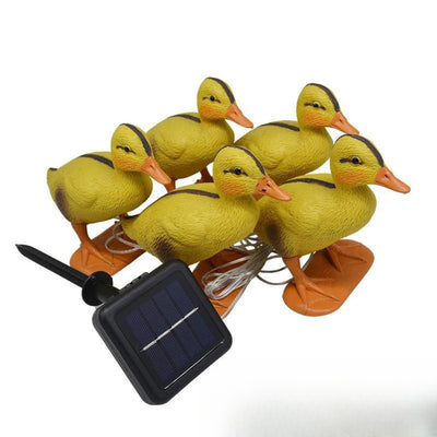Lampe Solaire Canard Lumineux LED Décorative Jardin – canard décoratif posé au jardin