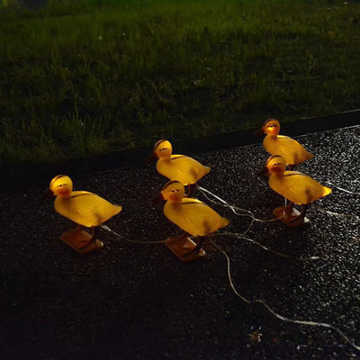 Lampe Solaire Canard Lumineux LED Décorative Jardin – recharge solaire autonome, sans fil