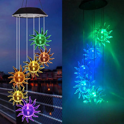 Carillon Solaire à Vent Soleil Décoratif Jardin – carillon décoratif dans le jardin