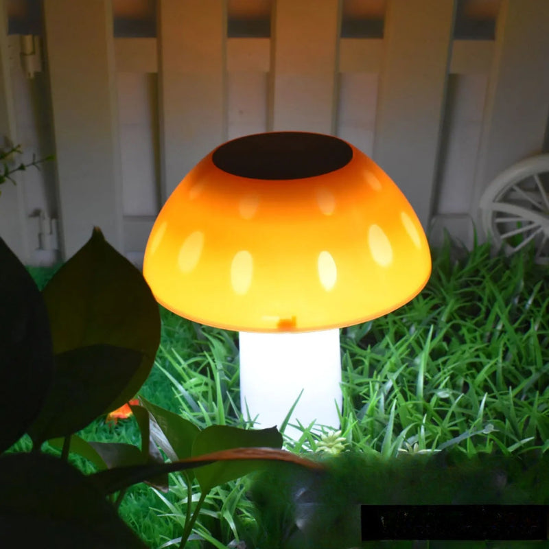 Lampe solaire champignon décorative jardin LED