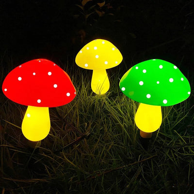 Champignon Lumineux Solaire LED Décoratif de Jardin