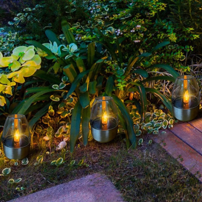 Chandelle Solaire LED Décorative Lumineuse pour Jardin