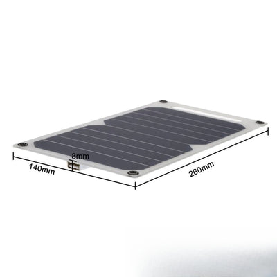 Dimensions du chargeur solaire de camping portable