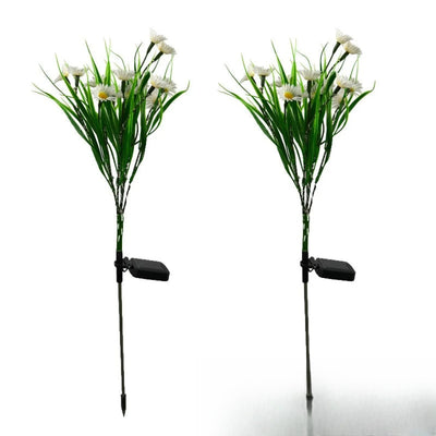 Fleur Solaire Chrysanthème Décorative Lumineuse Jardin – recharge solaire autonome, sans fil