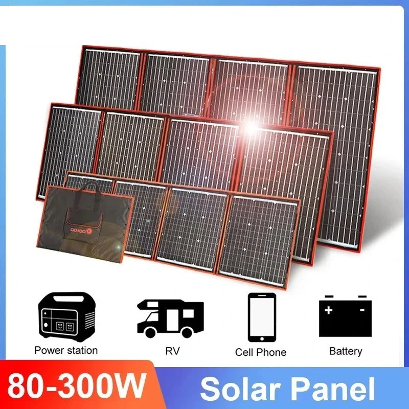Panneau Solaire Portable Pliable 18V Flexible Camping – écran de contrôle et indicateurs