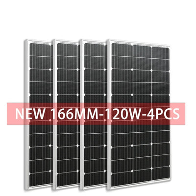 Panneau Solaire Rigide Verre Monocristallin 120W – installé sur un toit