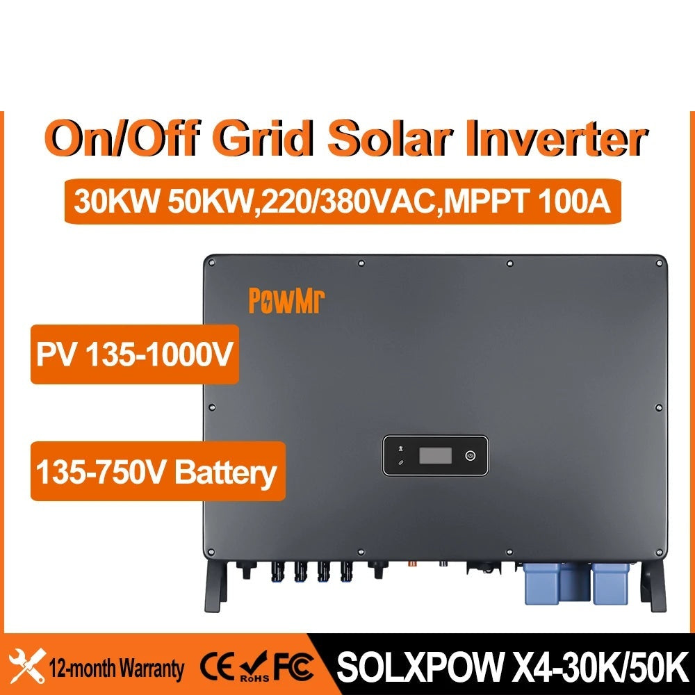 Onduleur Solaire Triphasé 30 kW 50 kW IP65