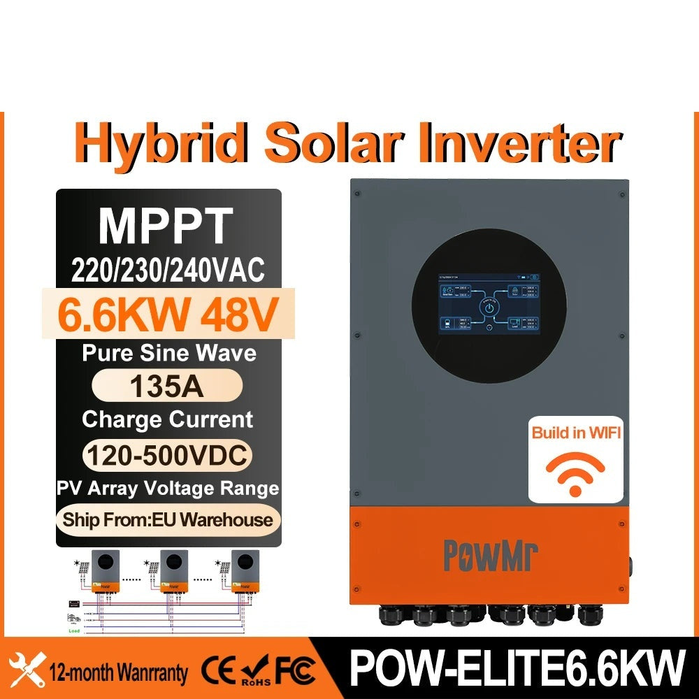 Onduleur Hybride Solaire 6,6 kW 48V IP66
