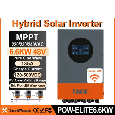 Onduleur Hybride Solaire 6,6 kW 48V IP66