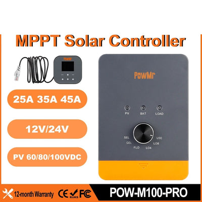 Régulateur de Charge Solaire MPPT 12V 24V