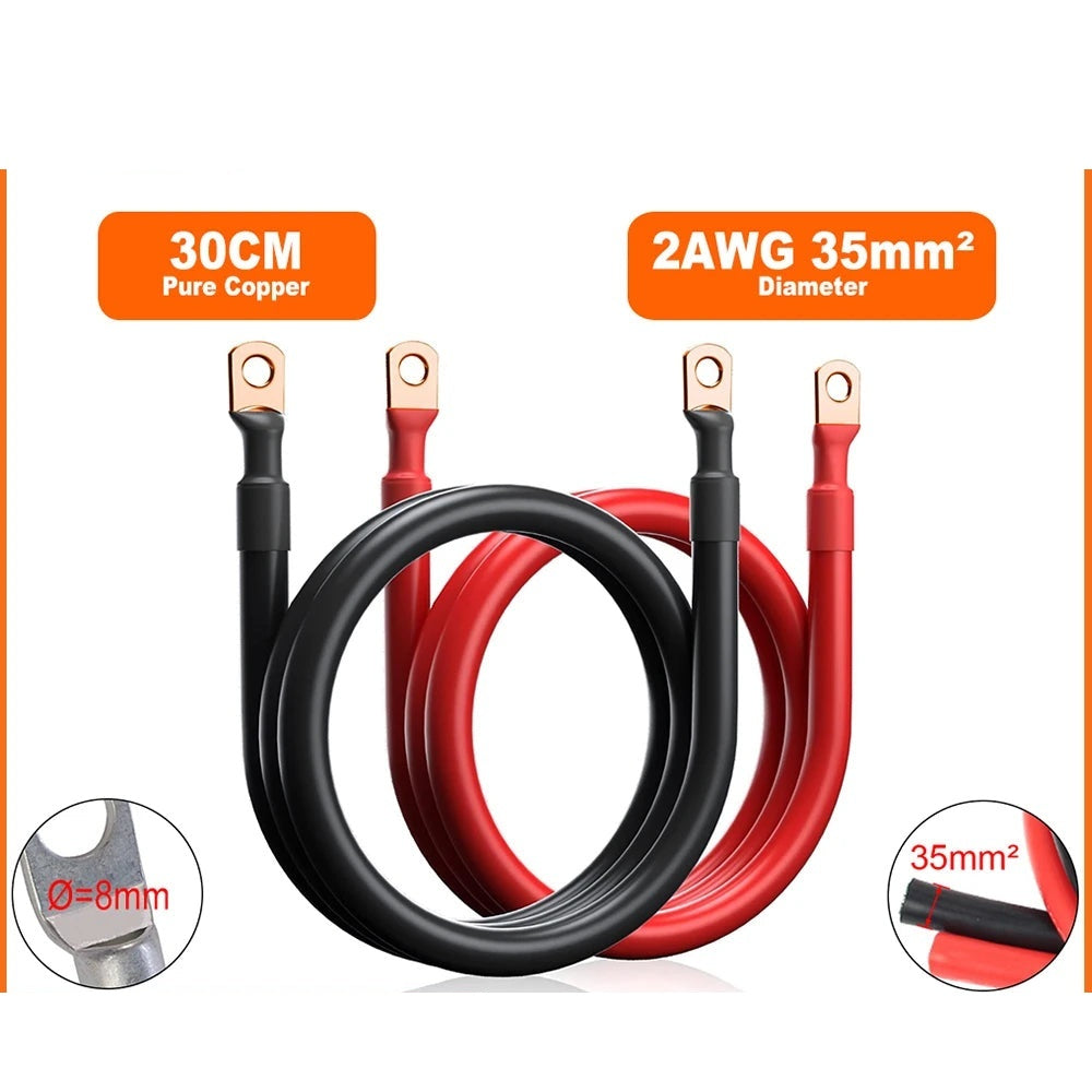 Câble Batterie Solaire 35mm² Cosse M10
