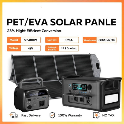 Station d'Énergie Solaire avec Panneau Solaire 400W