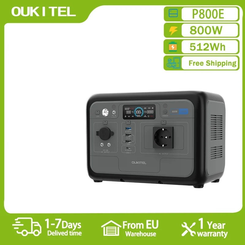 Générateur Solaire 800W 512Wh Portable Camping