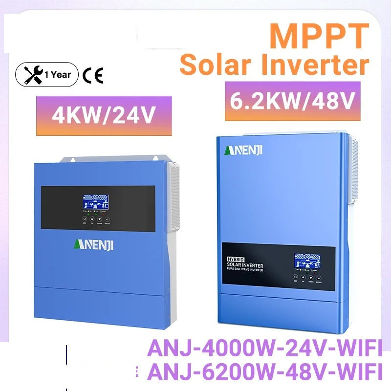 Onduleur Solaire Hybride 6,2 kW 48V MPPT