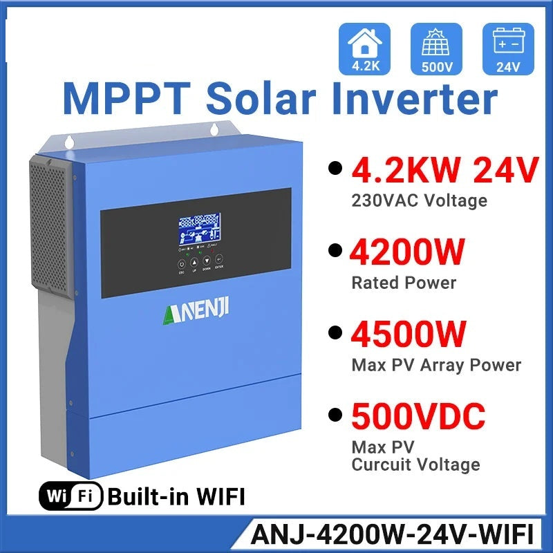 Onduleur Solaire Hybride 6,2 kW 48V MPPT