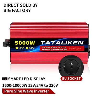Convertisseur Solaire Onde Pure 12V 24V 220V