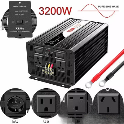 Convertisseur pur sinus 3200W DC-AC pour installation solaire