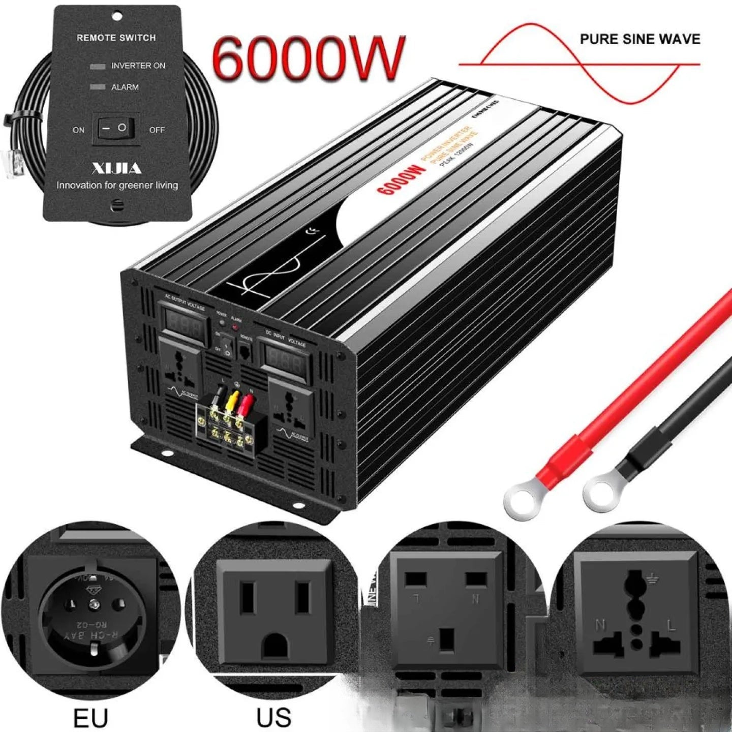 Convertisseur pur sinus 6000W DC-AC pour installation solaire