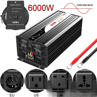 Convertisseur pur sinus 6000W DC-AC pour installation solaire