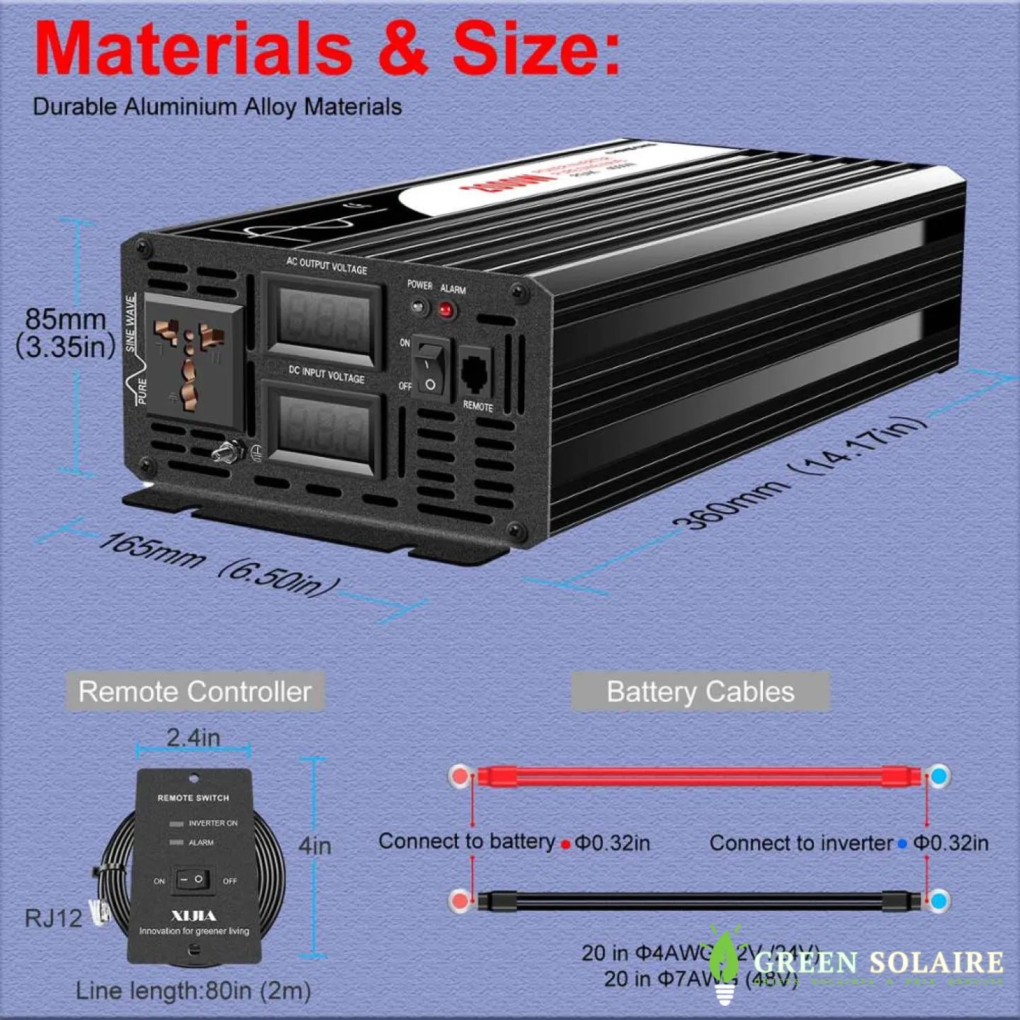 CONVERTISSEUR PUR SINUS 2000W