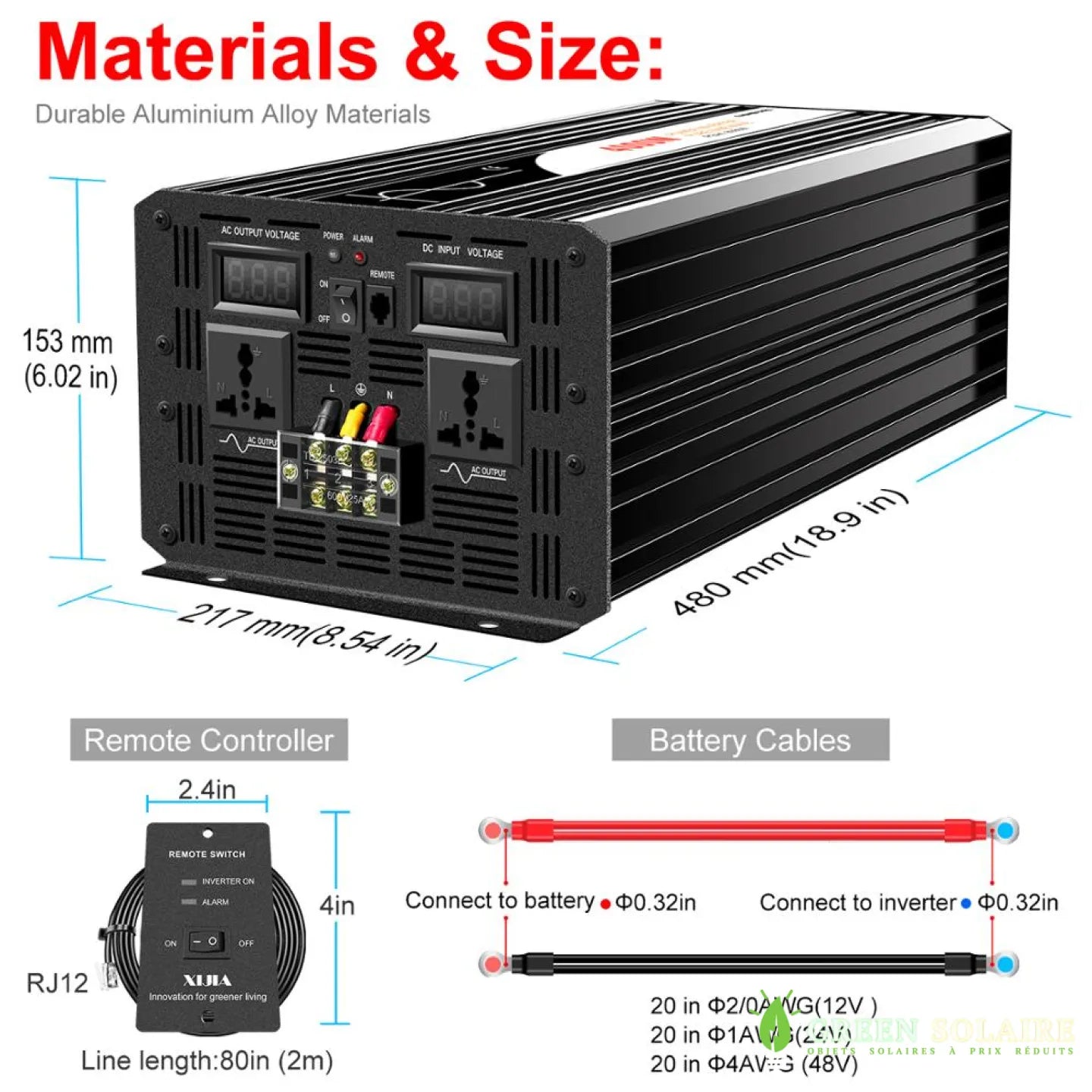 CONVERTISSEUR PUR SINUS 4000W