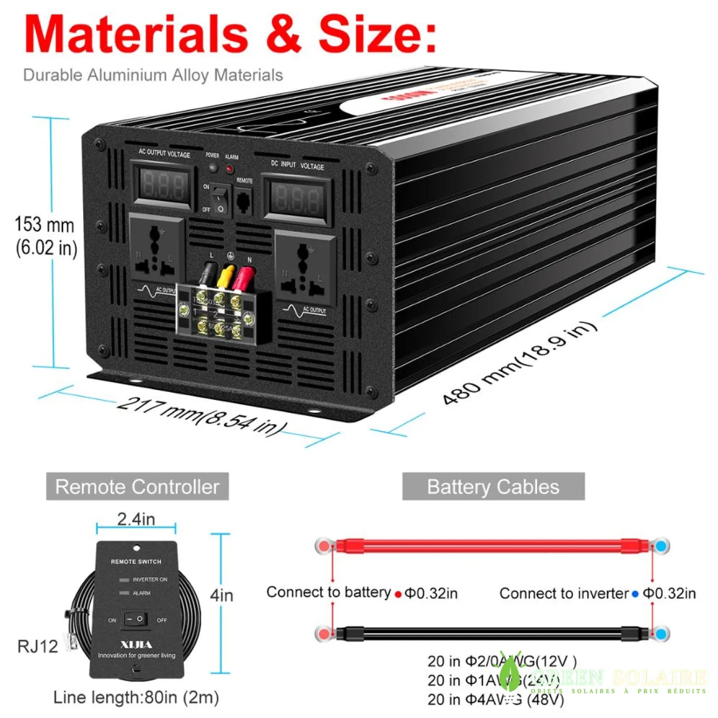 CONVERTISSEUR PUR SINUS 5000W