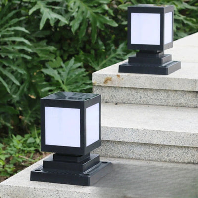 Cube lumineux solaire LED escalier jardin