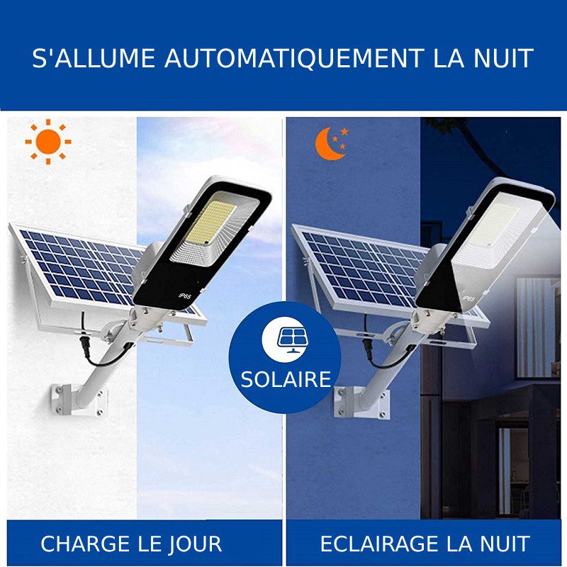 Projecteur solaire 350 LED 800 lumens puissant