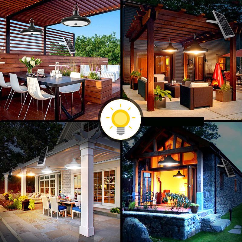 Kit éclairage pergola solaire 2000 lumens avec télécommande
