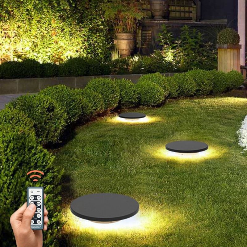 Lampe solaire plaque luxe aluminium pour jardin