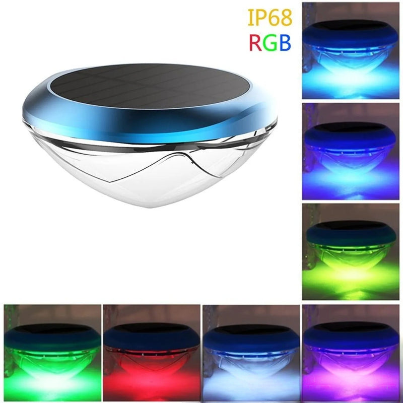 Éclairage solaire piscine flottant LED étanche
