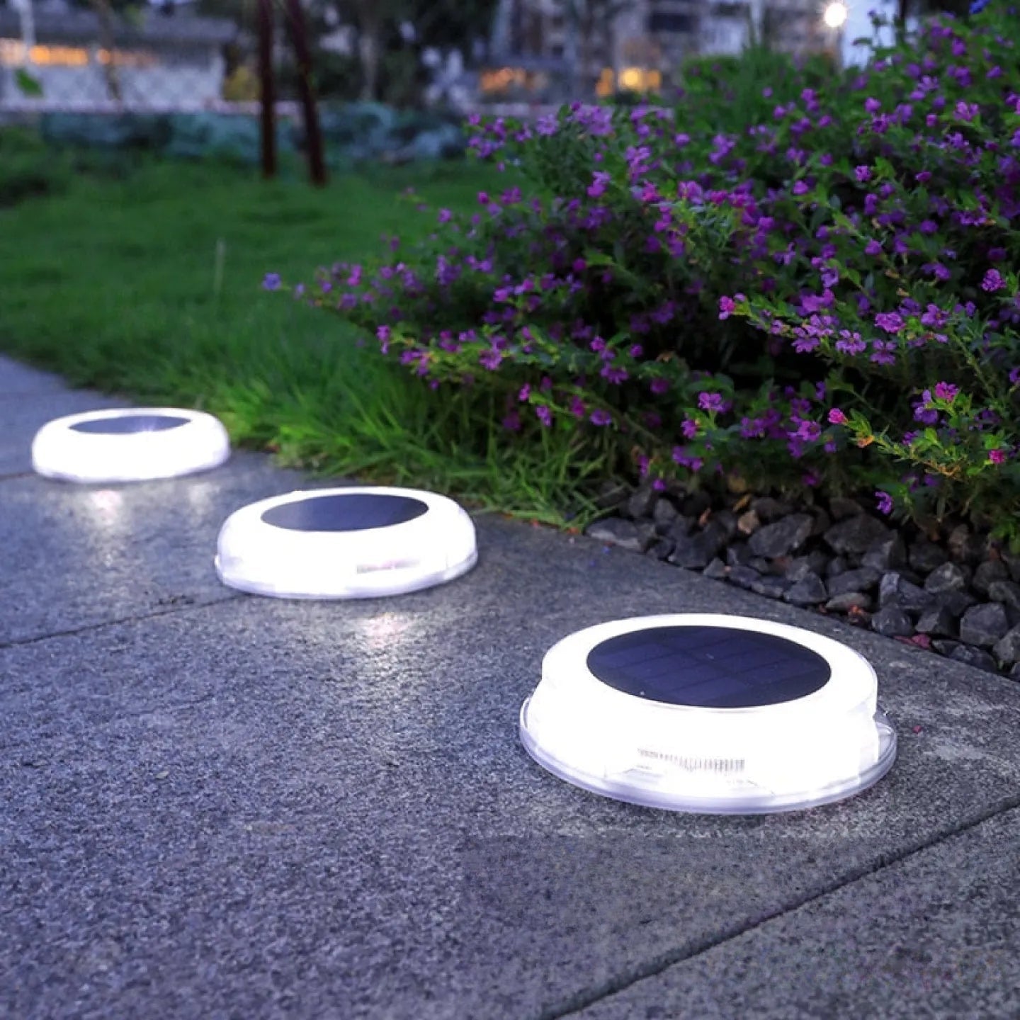 Lampe encastrable énergie solaire extérieur LED allée